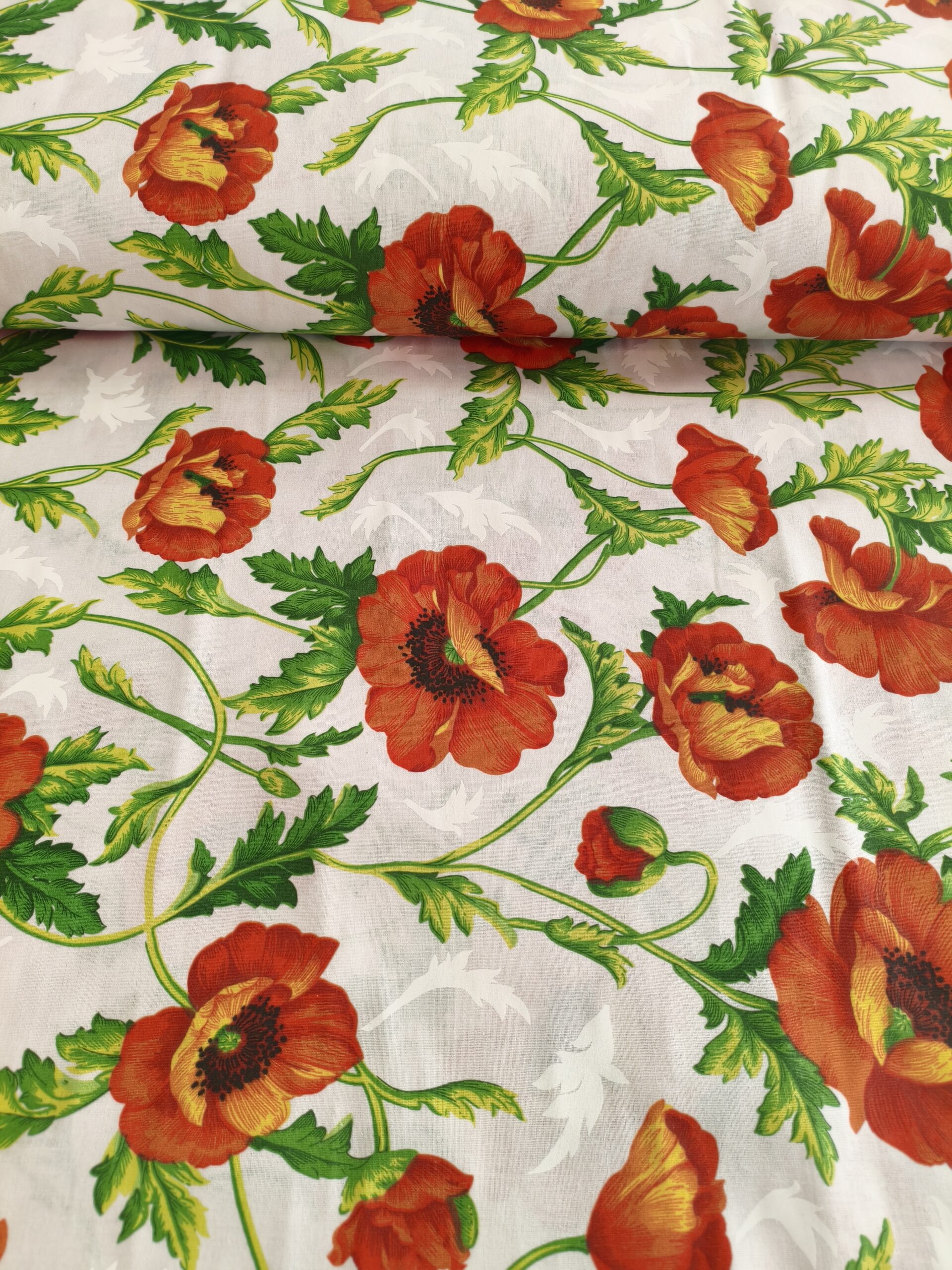 Drobės audinys "Aguonos" - Image 2